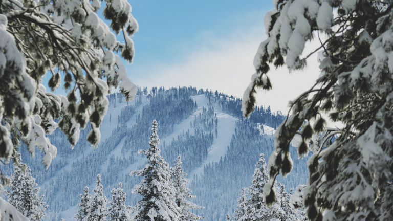 Neige à la montagne 