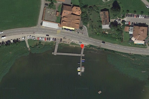 Vue satellite du ponton de l'Hostellerie - Schwarzsee