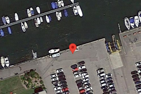 Vue satellite du port de Portalban 